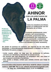 Lee más sobre el artículo AHINOR con los afectados de La Palma